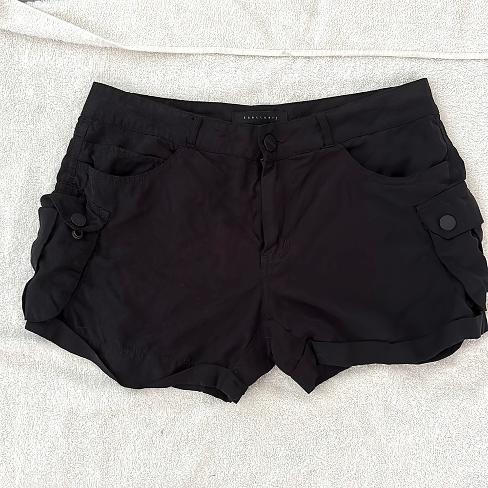 Black Sanctuary Tencel Shorts